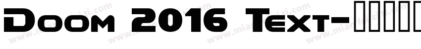 Doom 2016 Text字体转换